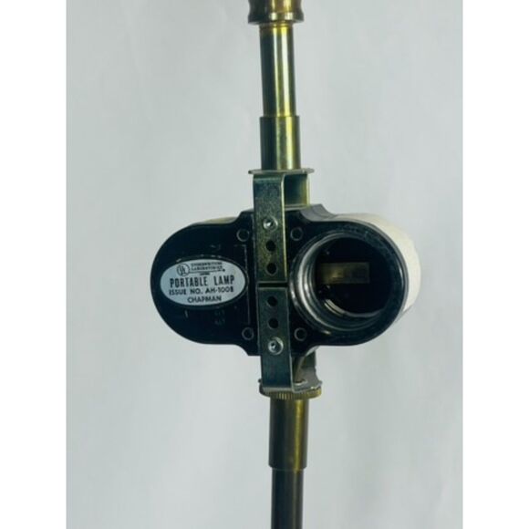 Prestigious Chapman Brass Bouillotte Table Lamp Candelabra  Dual Light 1972 - Picture 13 of 14